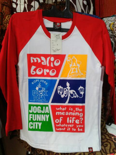 Kaos Jogja 100% Katun Lengan Panjang dan Pendek