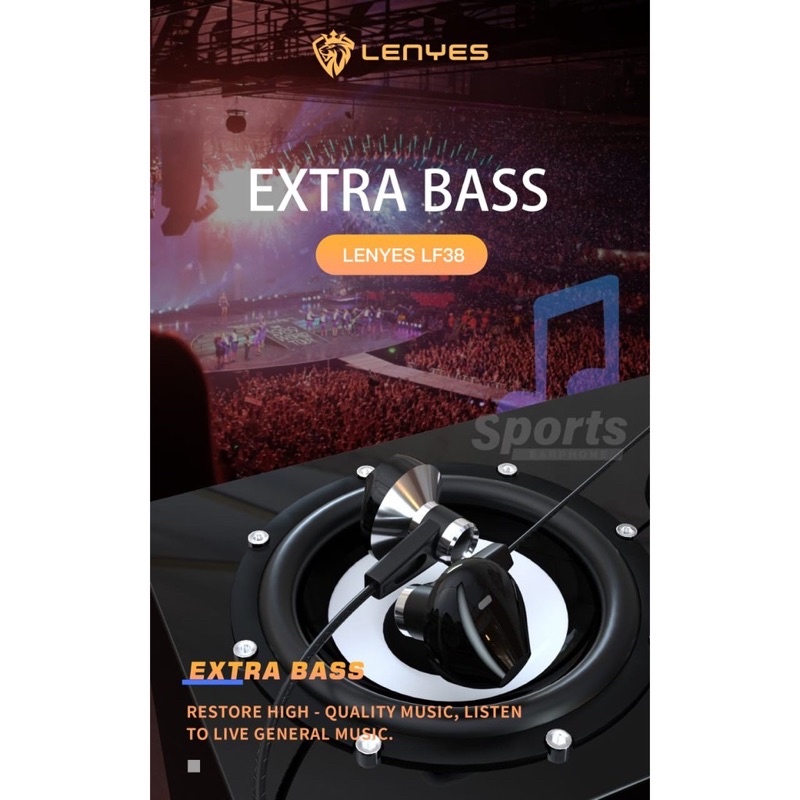 GROSIR HANDSFREE INTERNASIONAL LENYES LF38 FREE BOX HF PREMIUM EXTRABASS