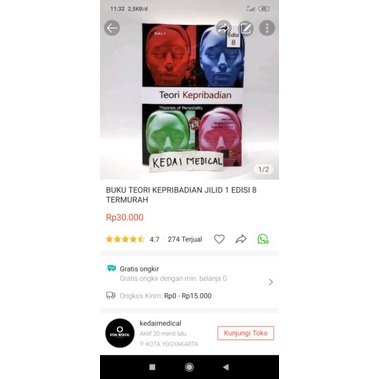 BUKU TEORI KEPRIBADIAN JILID 1 EDISI 8 FEST TERLARIS