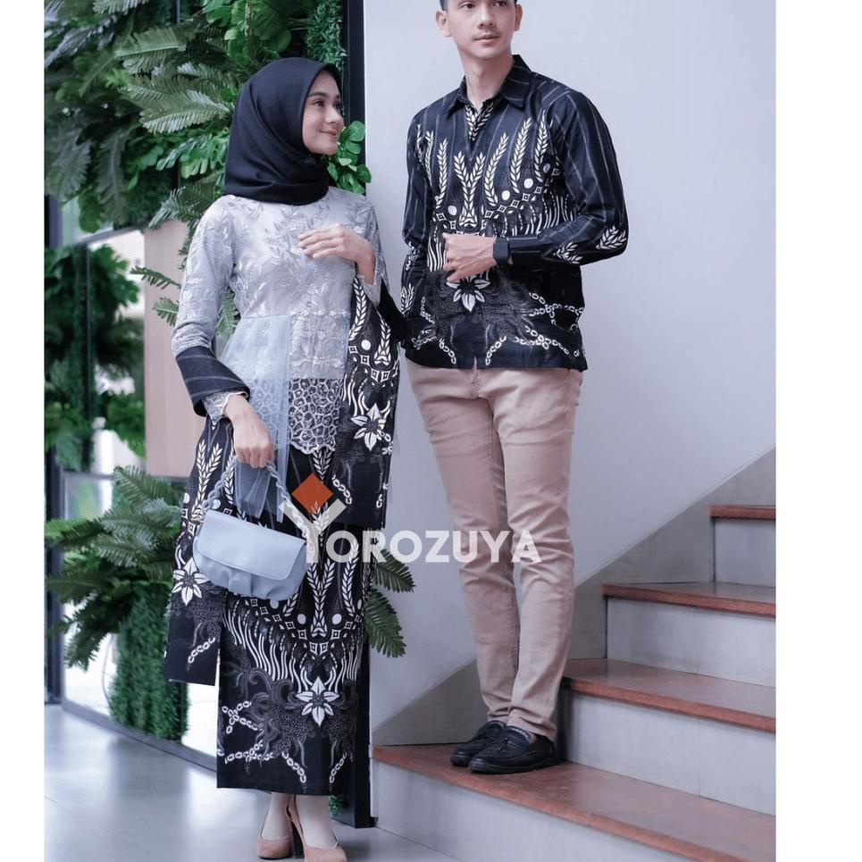 Harga Bersahabat.. Set Couple Kebaya Modern Batik Kebaya Couple Tunangan Lamaran Wisuda Kondangan Ke