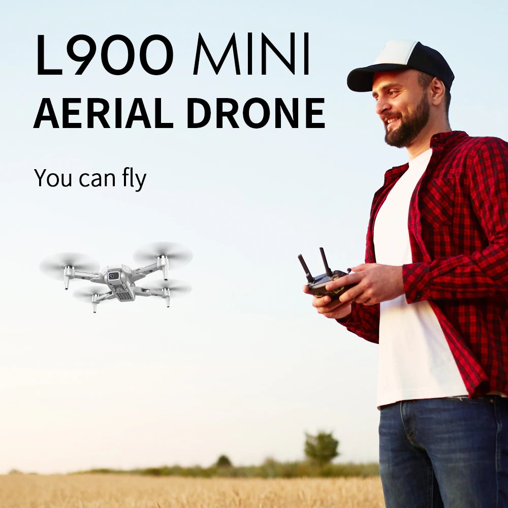 L900 PRO Mini Aerial Drone 4K HD 5G WiFi Dual Camera GPS Quadcopter - Free Backpack