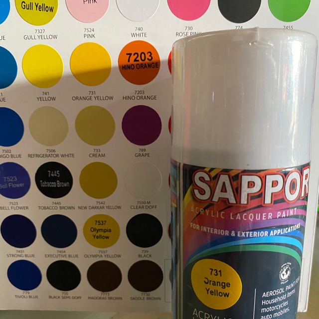 

Cat Semprot Sapporo Standard Colours
