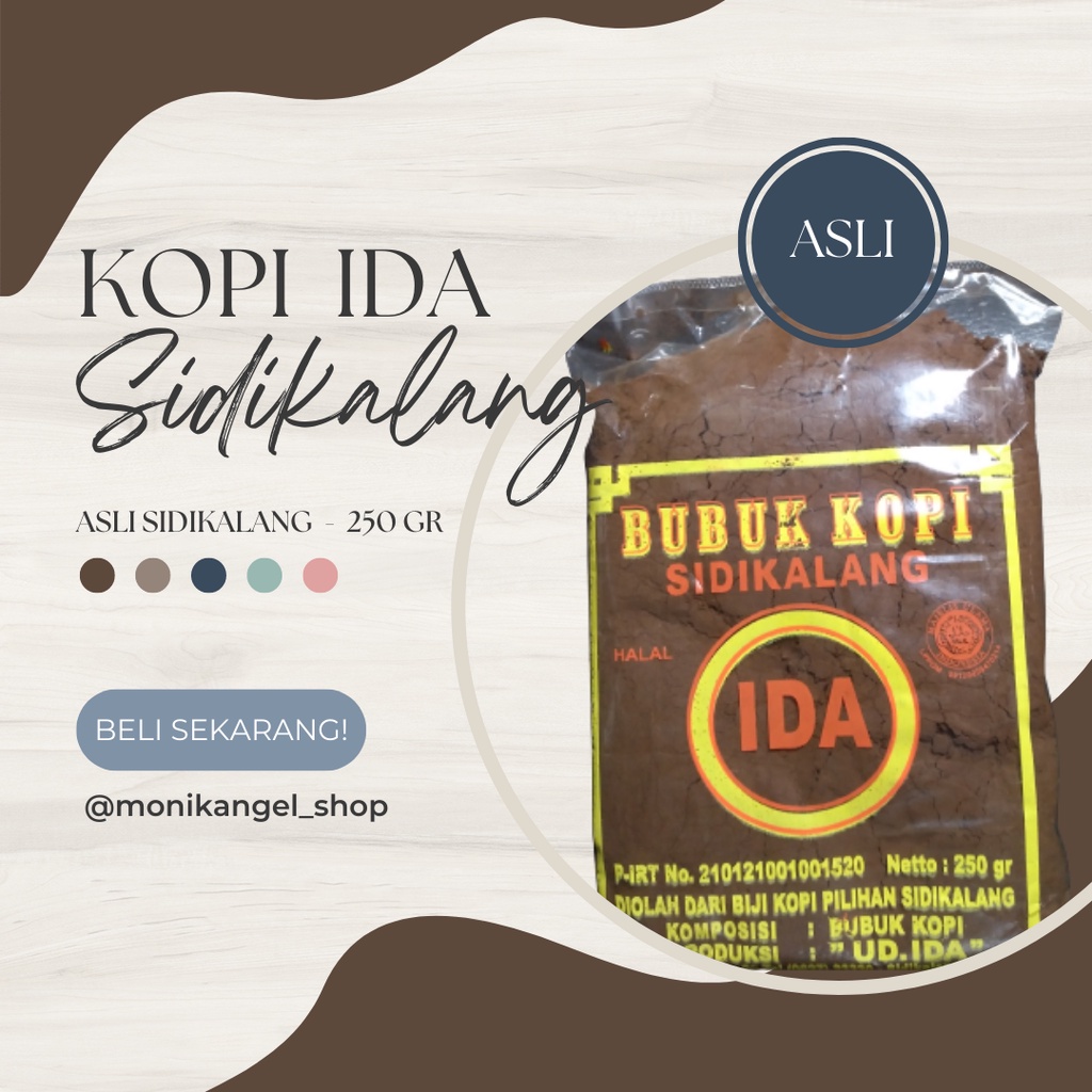 

KOPI ASLI SIDIKALANG 250gr (IDA) TERMURAH