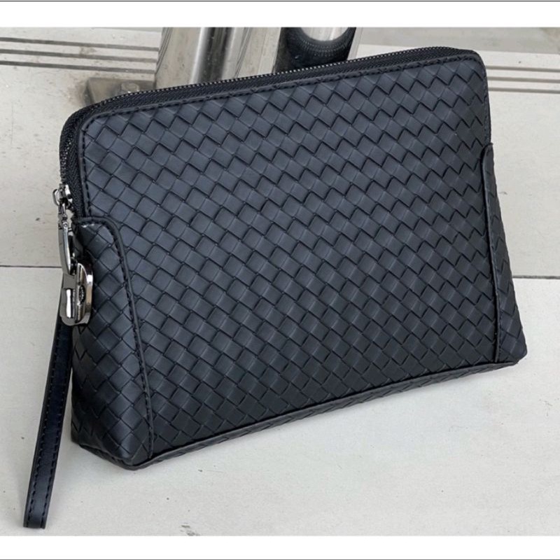 Clutch Dompet Botega Kulit / Tas Tangan Pria Wanita Tas Pesta Kantor