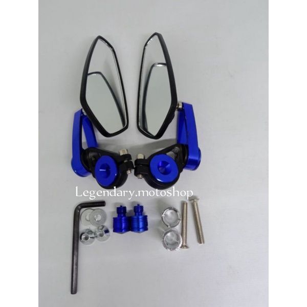 Spion Jalu Oval Lipat Bar End Oval Cnc Universal Motogp