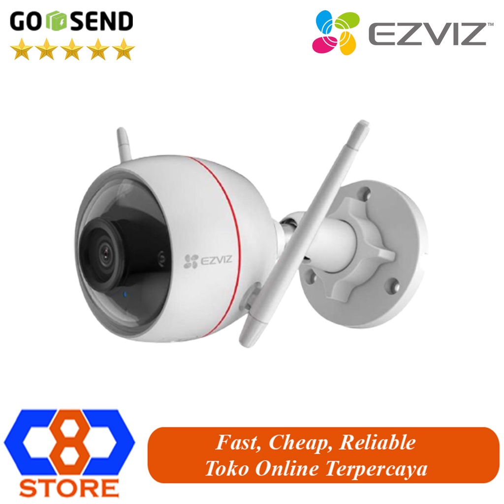 IP CAMERA EZVIZ C3W PRO 4MP COLOR NIGHT IP CAM AI WIFI CCTV OUTDOOR 2WAY AUDIO RESMI