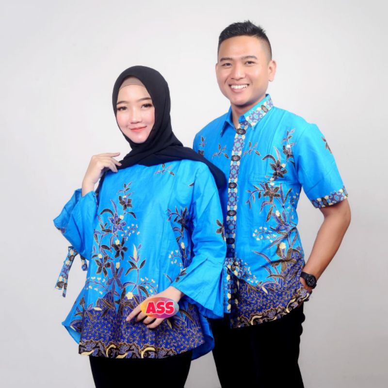 COUPLE HEM BLOUSE BATIK MODERN EXLCUSIVE UNGGUL JAYA