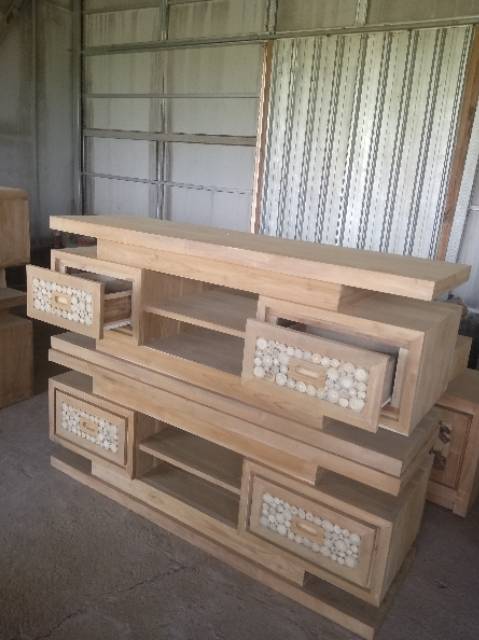 BIVET TV MINIMALIS meja tv jati bifet retro