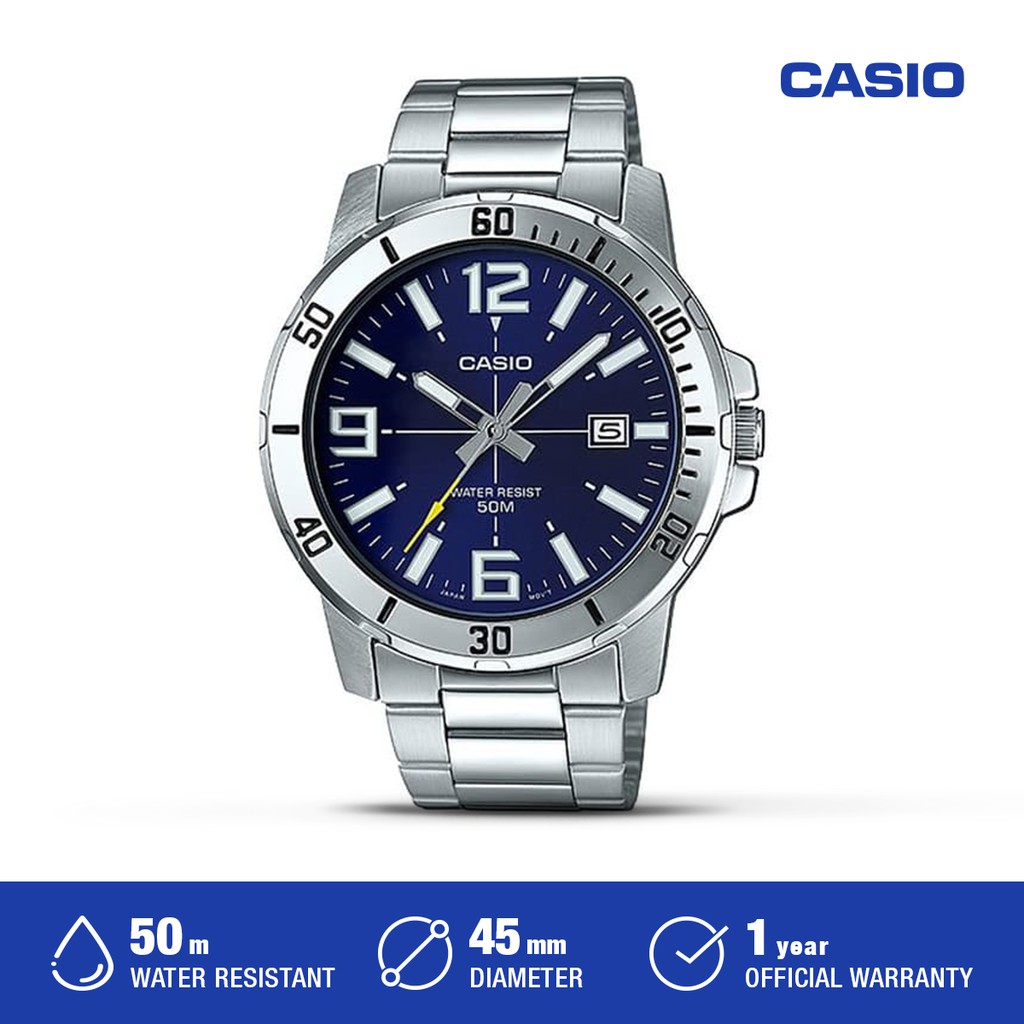 Casio Jam Tangan  MTP-VD01D-2BVUDF