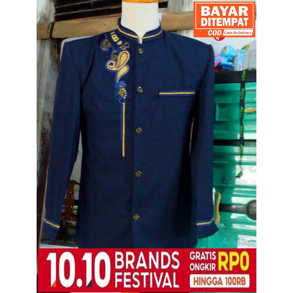 Jasko Motif Sederhana Biru Dongker Terbaru | Jasko Tasik ...