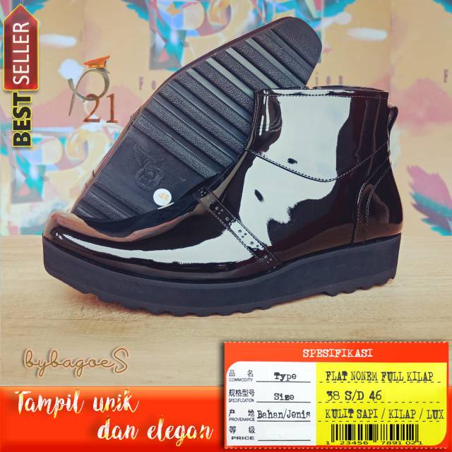 Sepatu PDH Flat Nonem Kilap, Klasik, Super Klasik dan Dof Merk P21