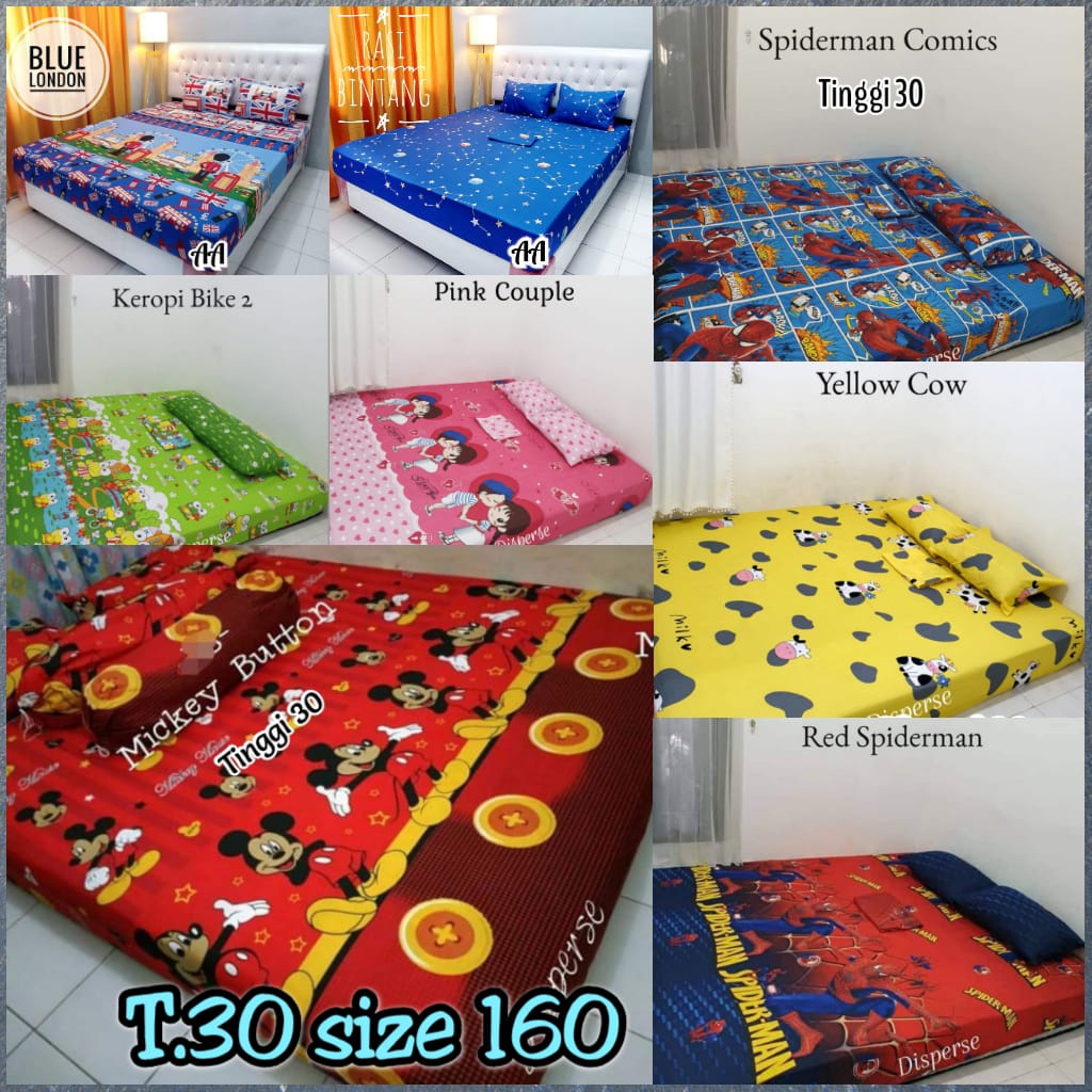 Sprei Homemade 160x200 Tinggi 30cm