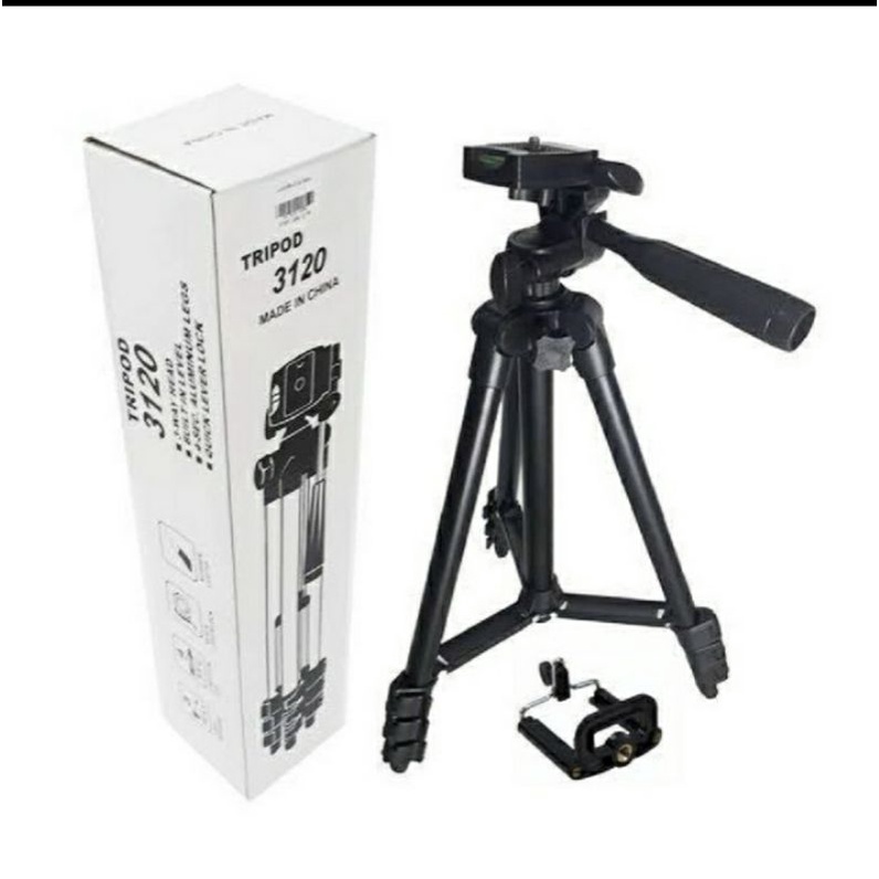 Tripod Kamera dan Handphone 1 Meter dengan Holder Universal dan Kepala 3 Arah