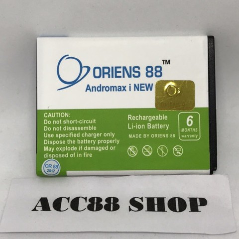 Baterai Batre Battery Double Power IC OR88/Oriens88 Andromax I New