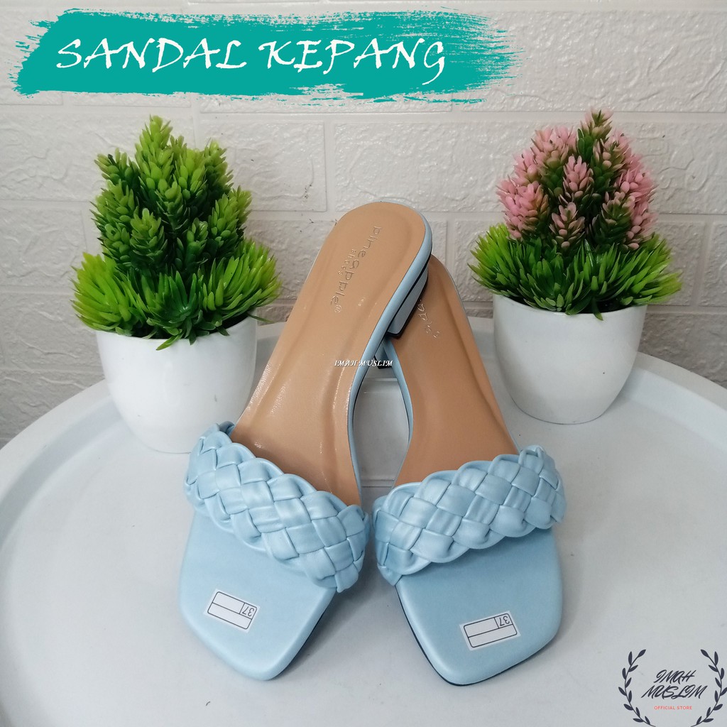 SENDAL WANITA SANDAL PINEAPPLE ORI SELOP TALI KEPANG BISA COD