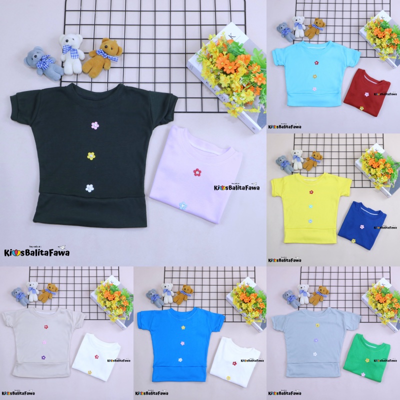 Blouse Chita Uk. 1-2 Tahun / Atasan Lengan Pendek Anak Perempuan Kaos Polos Shirt Kids Blus