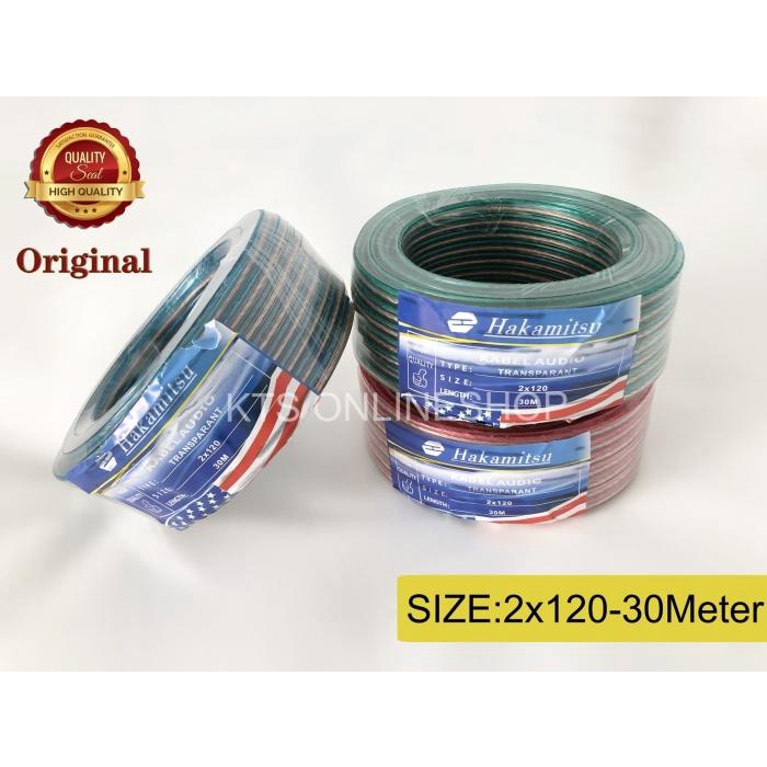 Listrik Kabel Listrik Transparan Kabel Serabut Per Rol 2 X 120 2X120X30Meter