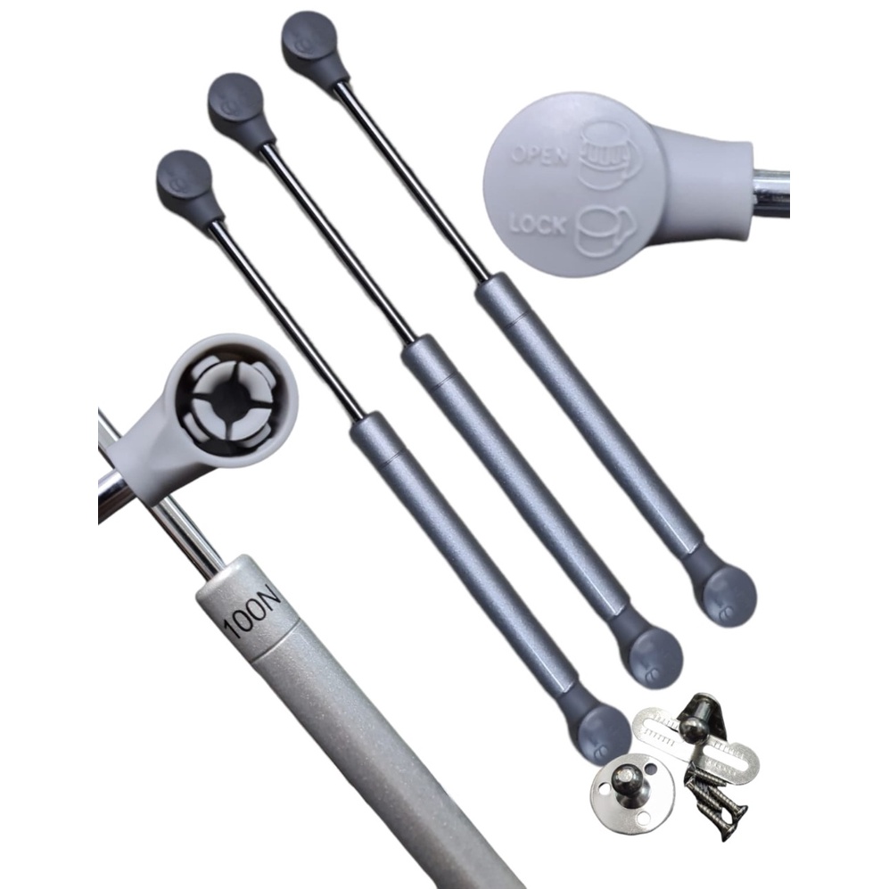 Hidrolik Jok Motor / Pegas Jok Motor + Baut Pemasangan Gas Spring 100N Universal Termurah