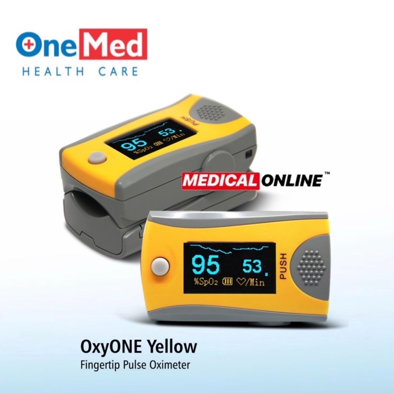 FINGER PULSE OXYMETER OXYONE OXY ONE ONEMED FINGERTIP OXIMETER SATURASI OKSIGEN MEDICAL ONLINE