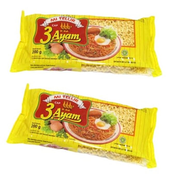 Mie 3 Ayam Telor 200 Gram Mie &amp; Pasta Instan Murah