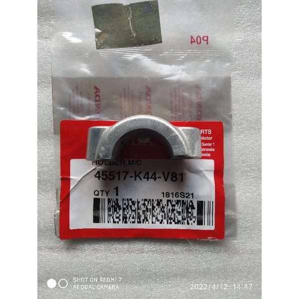 BRAKET BRACKET KLEM HOLDER DUDUKAN MASTER CYLINDER BEAT STREET K1A 2020 2021 2022 45517-K44-V81 ORIG