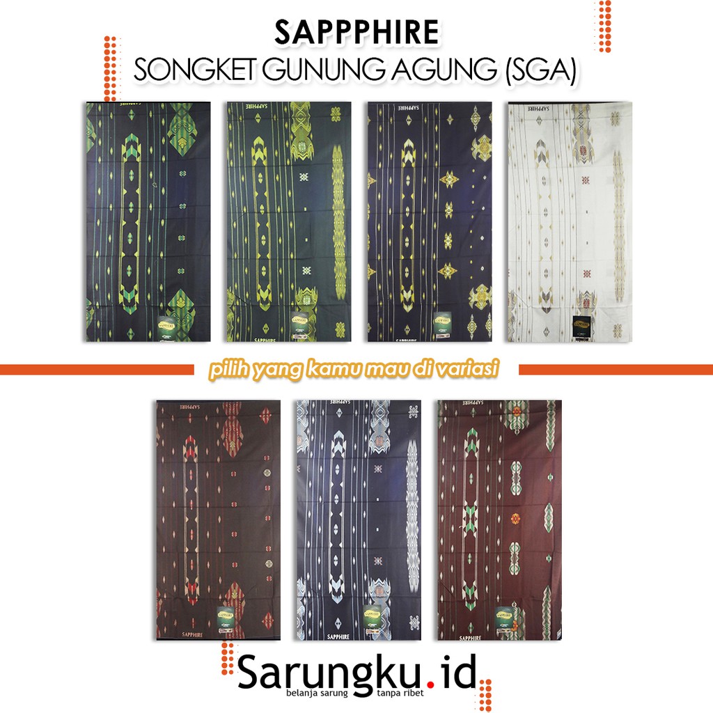 SARUNG SAPPHIRE SONGKET GUNUNG AGUNG (SGA)