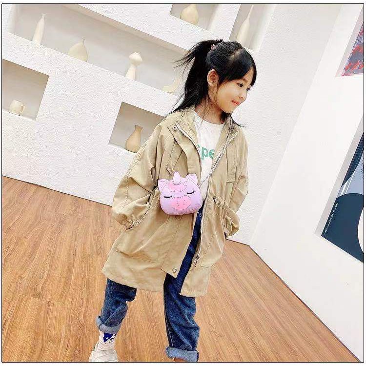 Rowling(Tas-155) Tas Mini  Karakter Kartun BABI BERTANDUK Anak-Anak Import