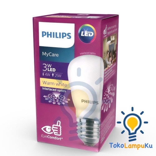 Lampu LED Philips Lamp Warm White cahaya kuning Bulb 3w 8w 12w 3 8 12 watt 3 w 3watt