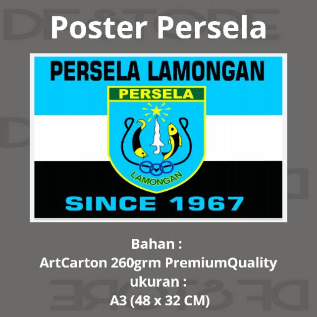 Poster Persela Lamongan Art cartoon A3+
