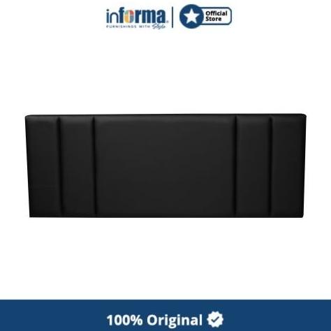 INFORMA - LYNN 100X200 CM HEADBOARD TEMPAT TIDUR PU - HITAM DF534FG6D