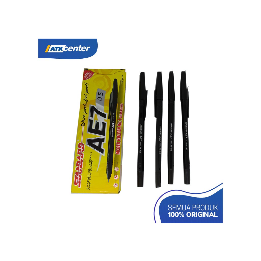 

Ballpoint / Pulpen STANDARD AE7 0.5 Hitam
