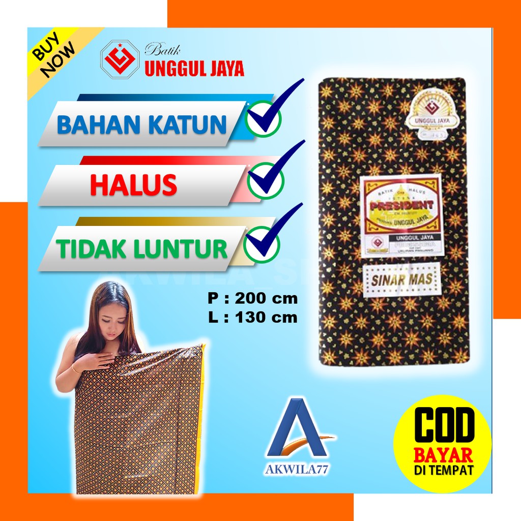 Kain Batik Solo Jarik Jarit Batik Katun Premium Sarimbit Keluarga Meteran Motif Truntum