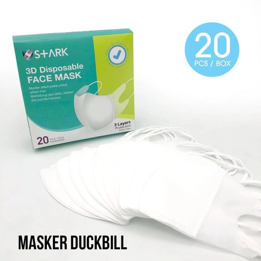 Masker Duckbill 3ply Masker Bebek Masker Duckbill Box 1 Box Isi Shopee Indonesia