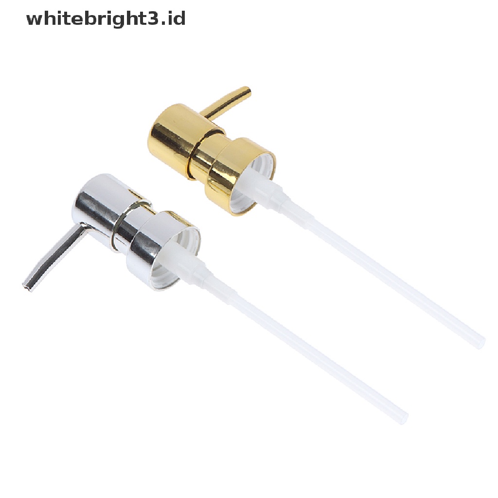 {whitebright3.id} Metal Soap Pump Liquid Lotion Dispenser Replacement Head 28 Thread Pump Cap ,