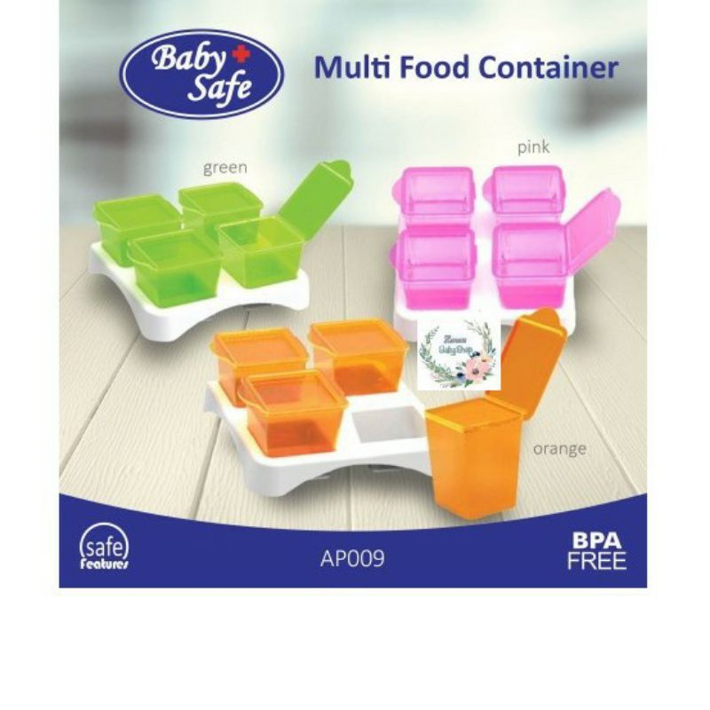 Baby Safe Multi Food Container AP009 Tempat Penyimpan Makanan