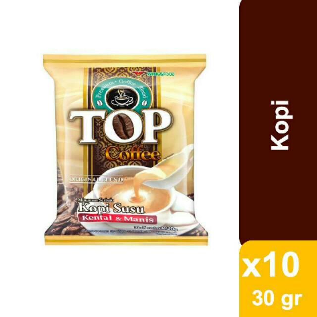 

Kopi Top Susu Kental Manis (3in1) 30gr x 10 Pcs