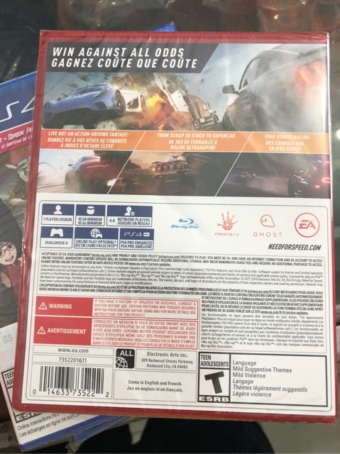 Kaset ps4 need for speed payback