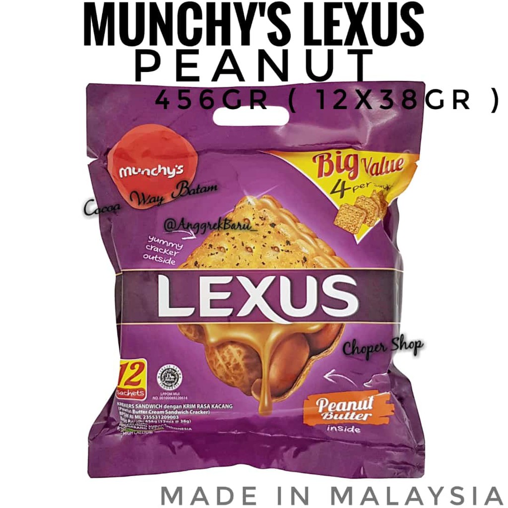 

Munchy's Lexus Biscuits BIG BAG 456gram
