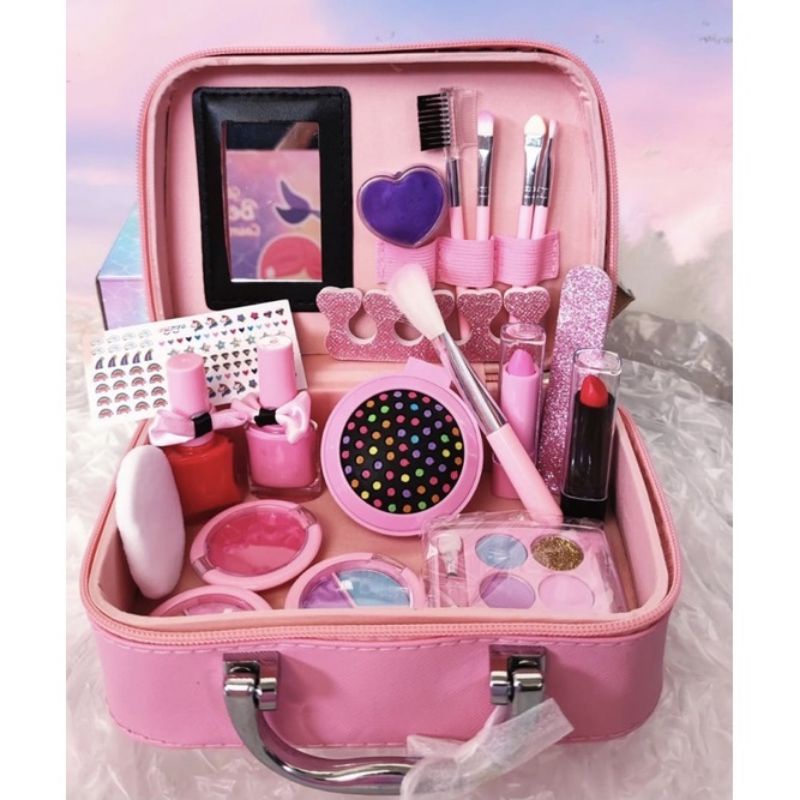 RESTOCK mainan make up bag mermaid - alat rias anak fungsi real