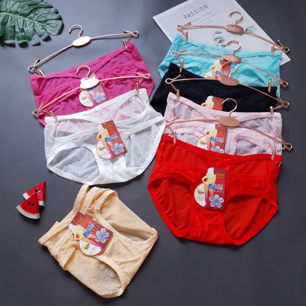 Promo !! Underwear Two hole pattern (dewasa) / Celana dalam perempuan (all size) / Celana Import