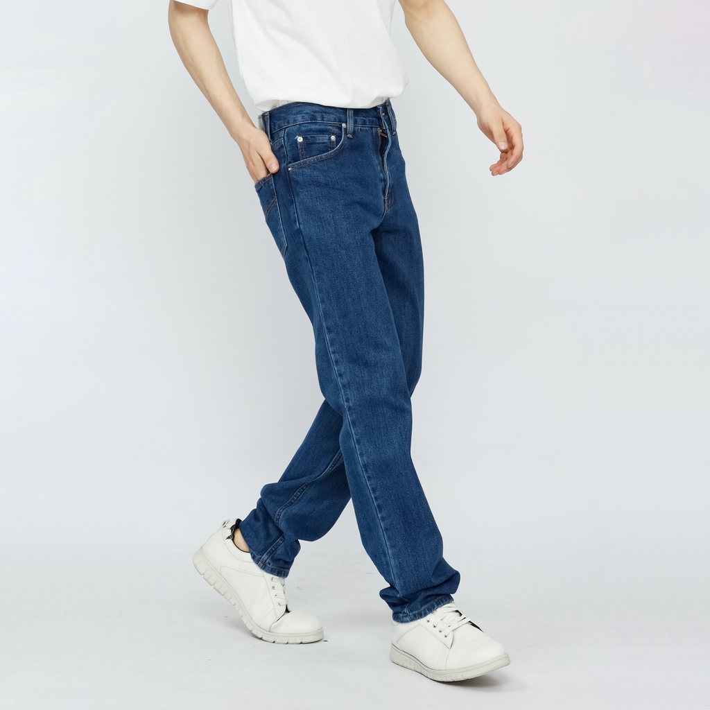 Fathco - Celana Jeans Reguler Basic Blue Wash