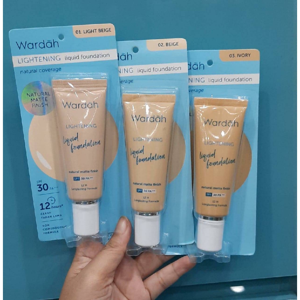 Jual WARDAH LIGHTENING LIQUID FOUNDATION SPF30 25 ML Indonesia|Shopee