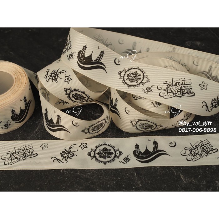 

Pita Idul Fitri -GrossGrain-Coklat Muda- B;Lebar 3.8cm ;Panjang 20yard