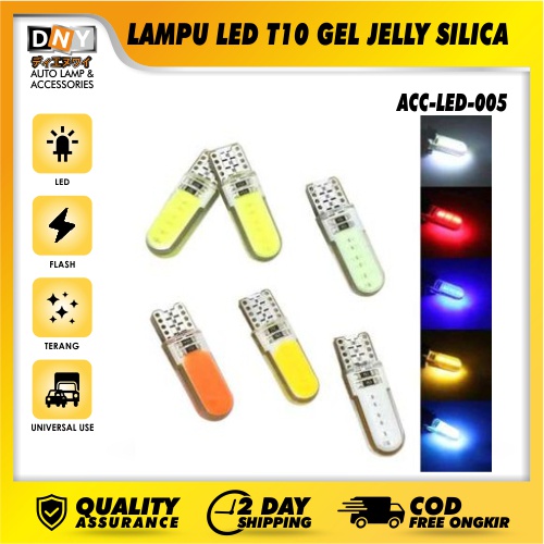 LAMPU LED SIGN SEIN KABIN LAMPU KOTA T10 GEL JELLY SILICA HIGH QUALITY SUPER BRIGHT / LAMPU LED T10 JELLY SMD TERANG HARGA PER 1 PCS