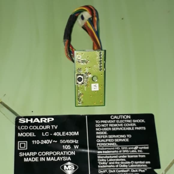 Remote Sensor IR Sharp 40LE430M 40LE430