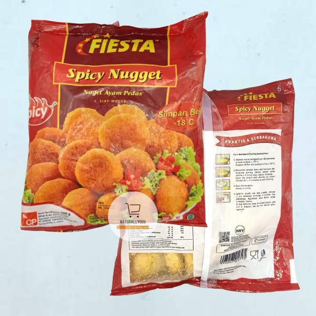 Fiesta Spicy Chicken Nugget 500gr (Nugget Pedas) Hot