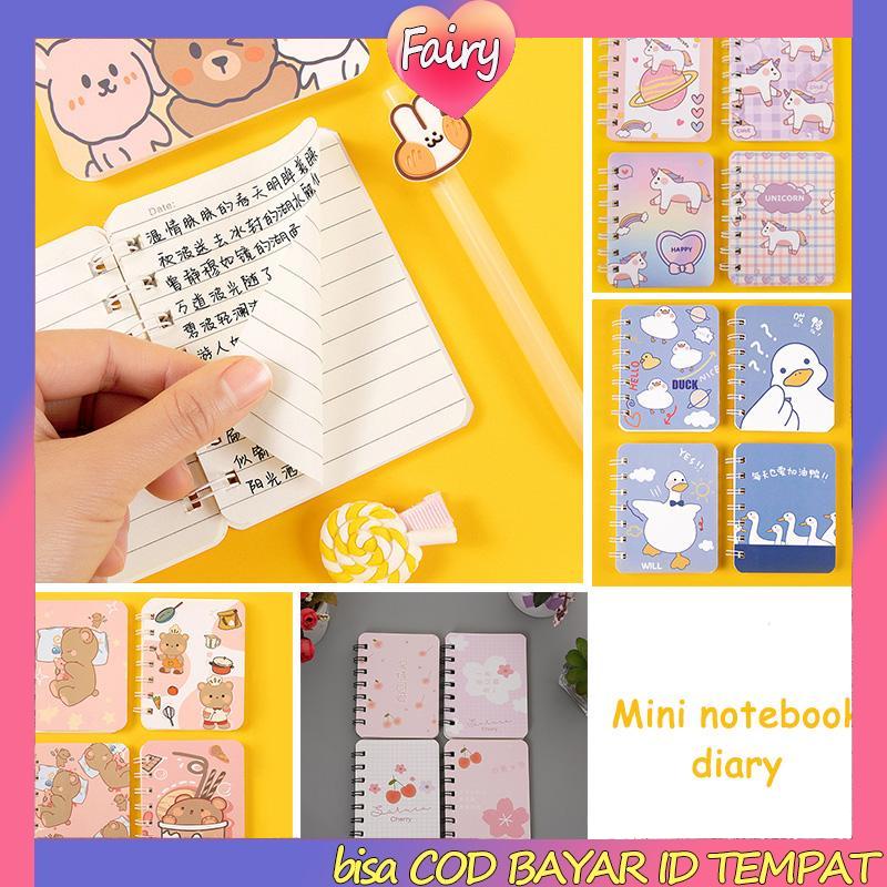 

A7 Rollover Coil Buku Mahasiswa Saku Buku Kecil Mini Notebook Diary Portable Office Notepad F