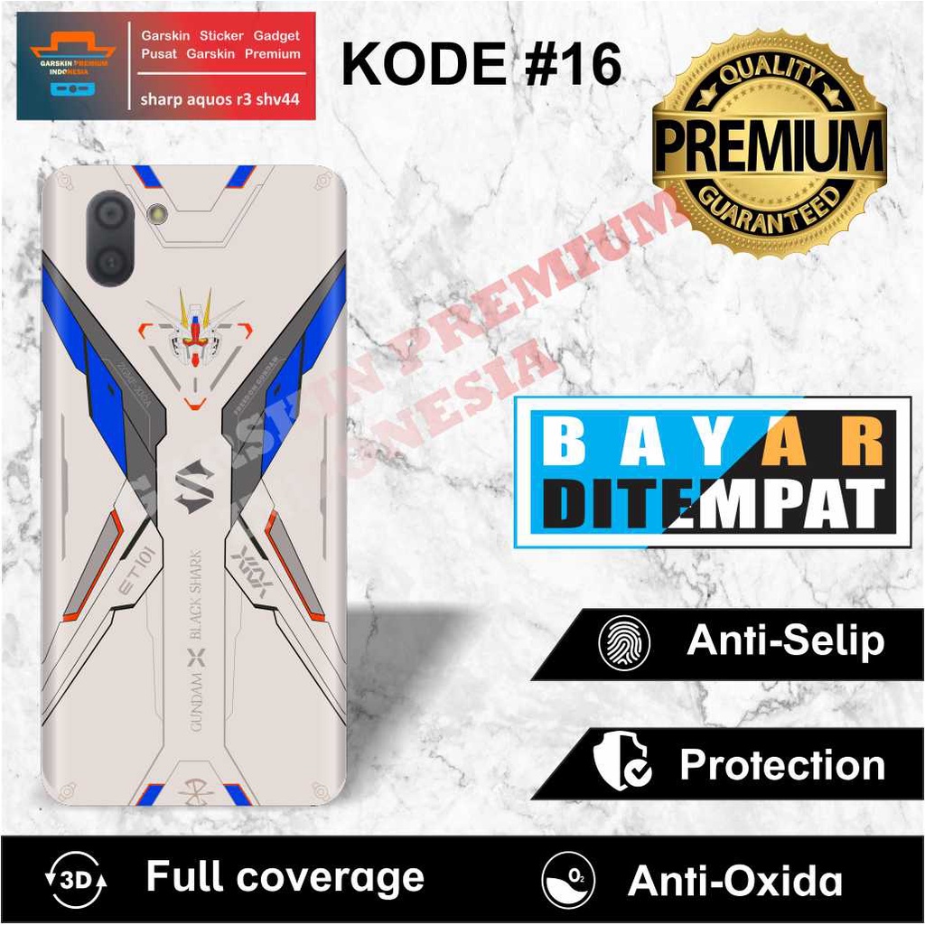 COD Garskin Sticker sharp aquos r3 shv44 Motif 16-20 Bisa Request Gambar ISI 2.PCS