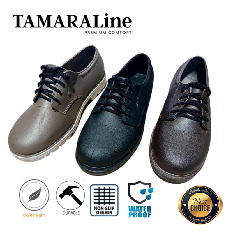 Sepatu Boot Kerja Karet Pria Dewasa / Remaja - TAMARALINE 105 / Bahan Premium Lentur Empuk Ringan Kuat Anti Slip Anti Air Model Sepatu Tali Sporty Outdoor Murah Original