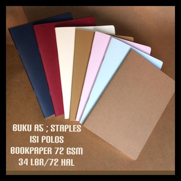 

Buku Tulis Polos A5 Book Paper (Blank/Plain Notebook) Limited Edition